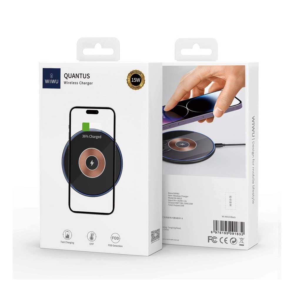WIWU W013 QUANTUS 15W MAGNETIC WIRELESS CHARGER WIWU W013 QUANTUS 15W MAGNETIC WIRELESS CHARGER